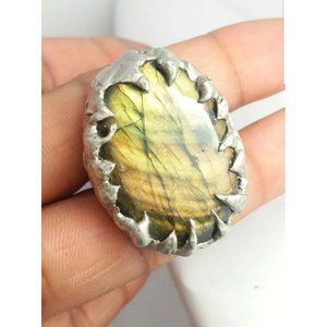 Huge labradorite ring